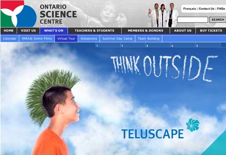 Teluscape Interactive Landscape Main screen for the Teluscape